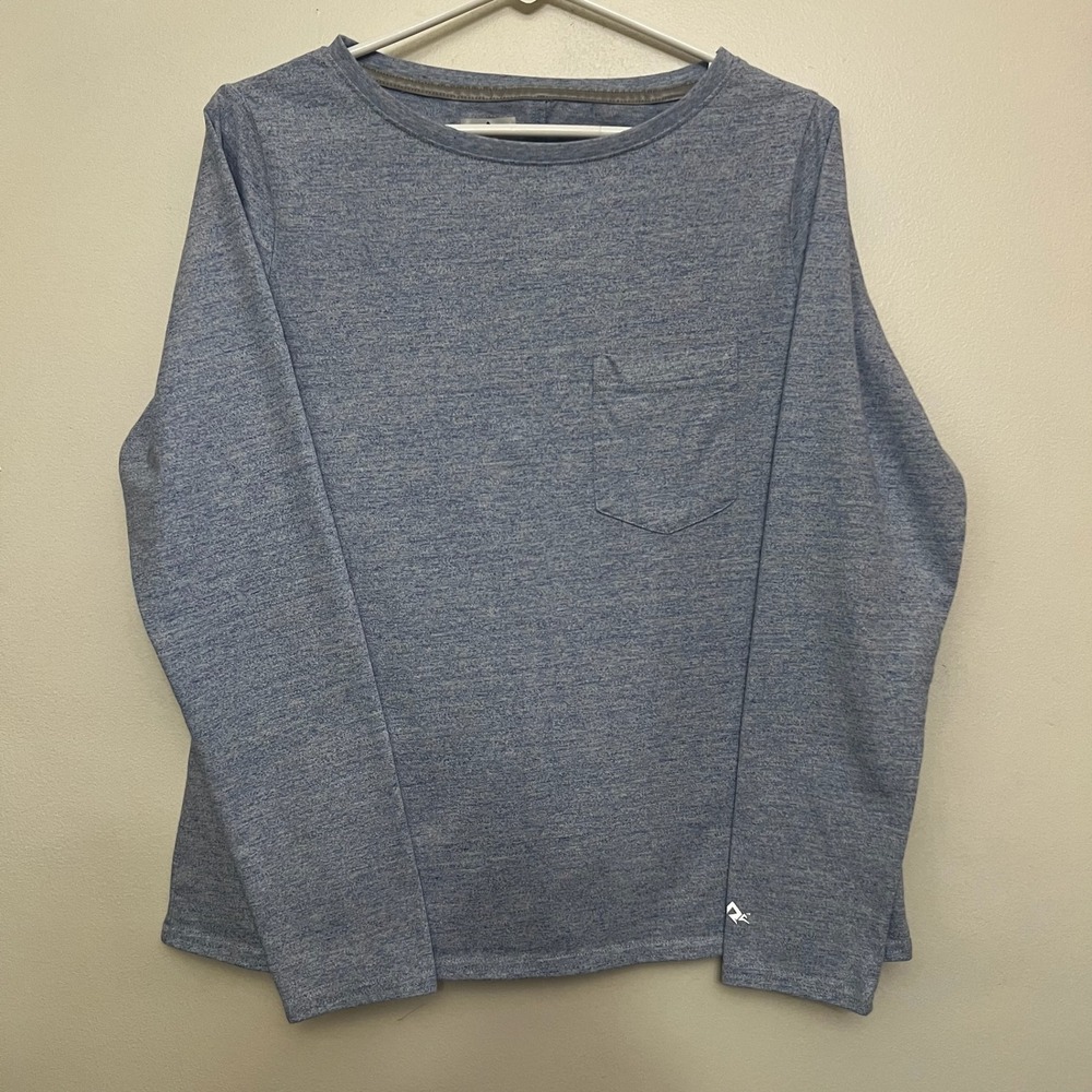 Ridgecut Womens Long Sleeve Pocket T Shirt Blue Medium Work Shirt Utility Wear